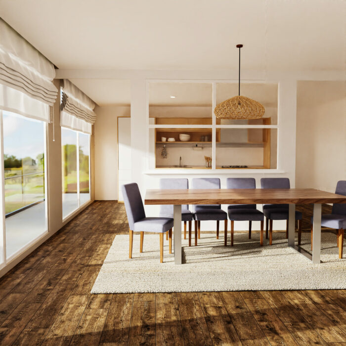 Etortaba - Nature KeyShot Dining Room with Kitchen - Image 3