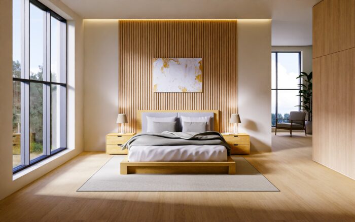 Baitgadia – Warm Minimalist Bedroom for KeyShot