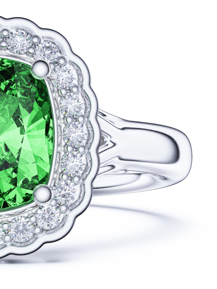 Ring Elegance – Timeless Jewelry with Emerald Sparkle for KeyShot - Image 3