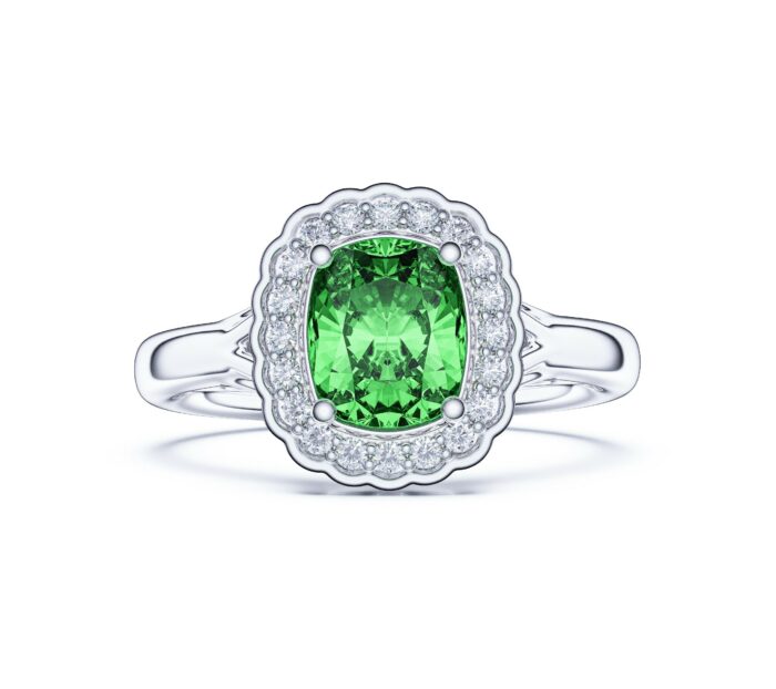 Ring Elegance – Timeless Jewelry with Emerald Sparkle for KeyShot