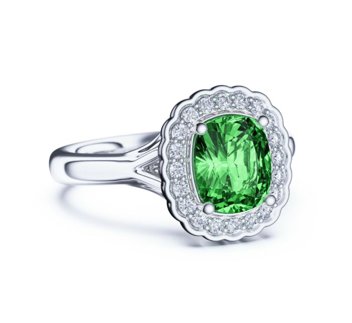 Ring Elegance – Timeless Jewelry with Emerald Sparkle for KeyShot - Image 2