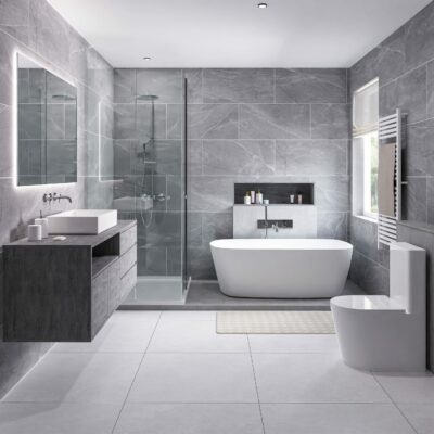 Creox – Vetra - Minimalist Bathroom for KeyShot